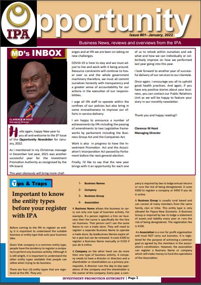 IPA Newsletter 2022-01